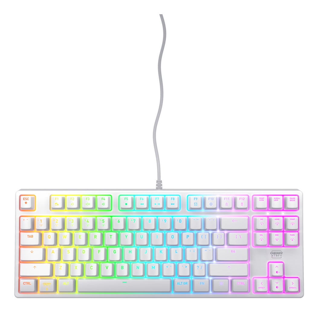 CHERRY K4V2 TKL keyboard Gaming USB QWERTY US English White