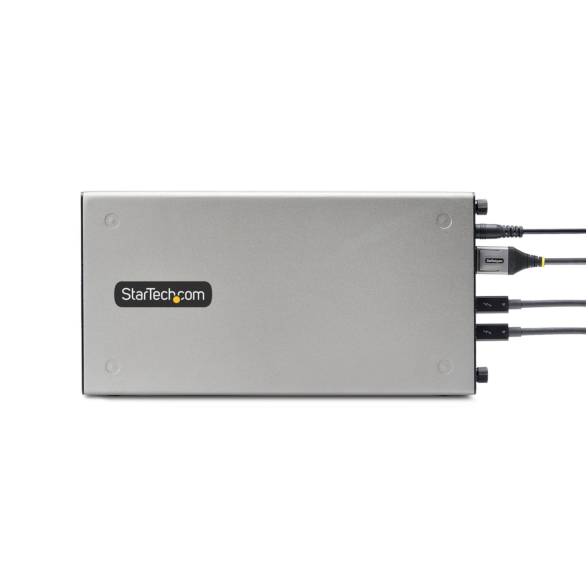StarTech.com 2TBT3-PCIE-ENCLOSURE laptop dock/port replicator Wired Thunderbolt 3 Silver