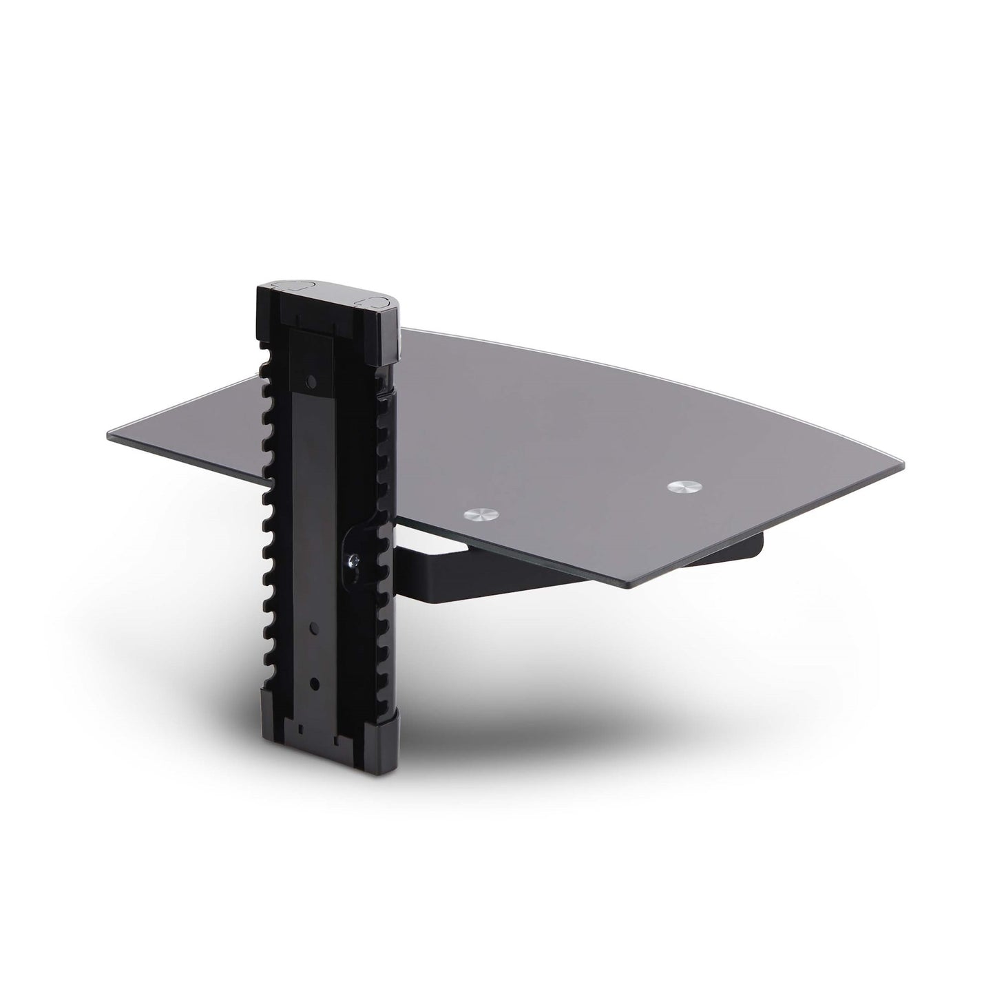 StarTech.com 1B-WALL-MOUNT-SHELF AV equipment shelf Black Tempered glass