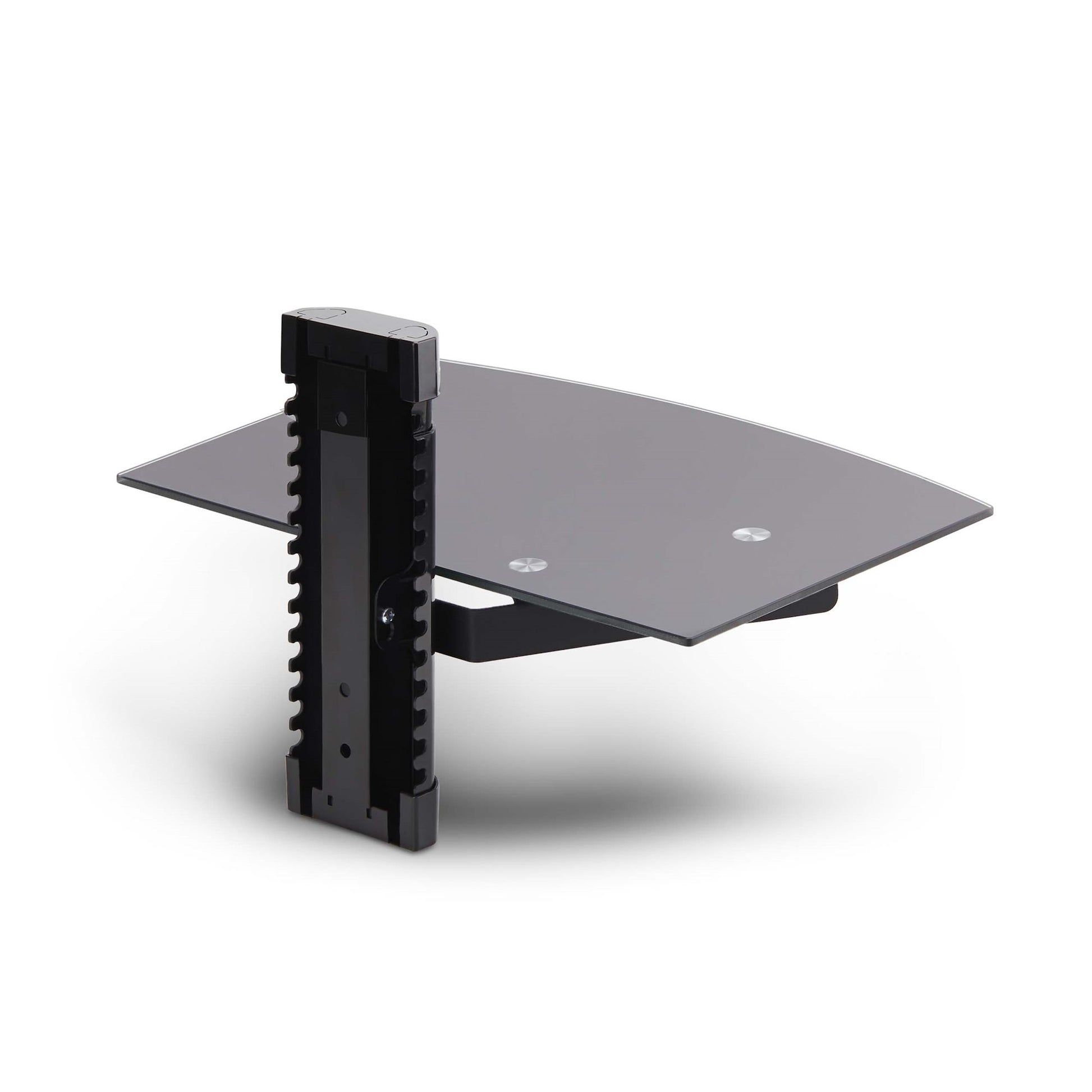 StarTech.com 1B-WALL-MOUNT-SHELF AV equipment shelf Black Tempered glass