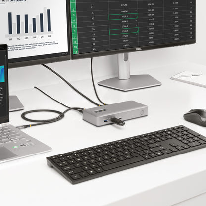 StarTech.com 101N-USBC-DOCK laptop dock/port replicator Wired USB 3.2 Gen 1 (3.1 Gen 1) Type-C Gray