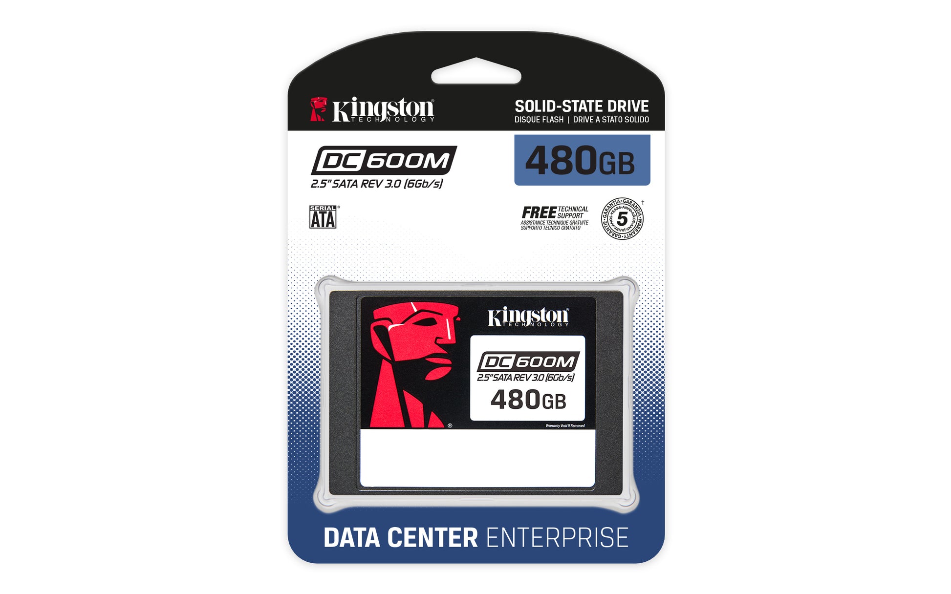 Kingston Technology DC600M 480 GB 2.5" Serial ATA III 3D TLC NAND