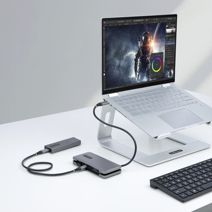 StarTech.com HB31CM1A3CB laptop dock/port replicator Wired USB 3.2 Gen 2 (3.1 Gen 2) Type-C Gray