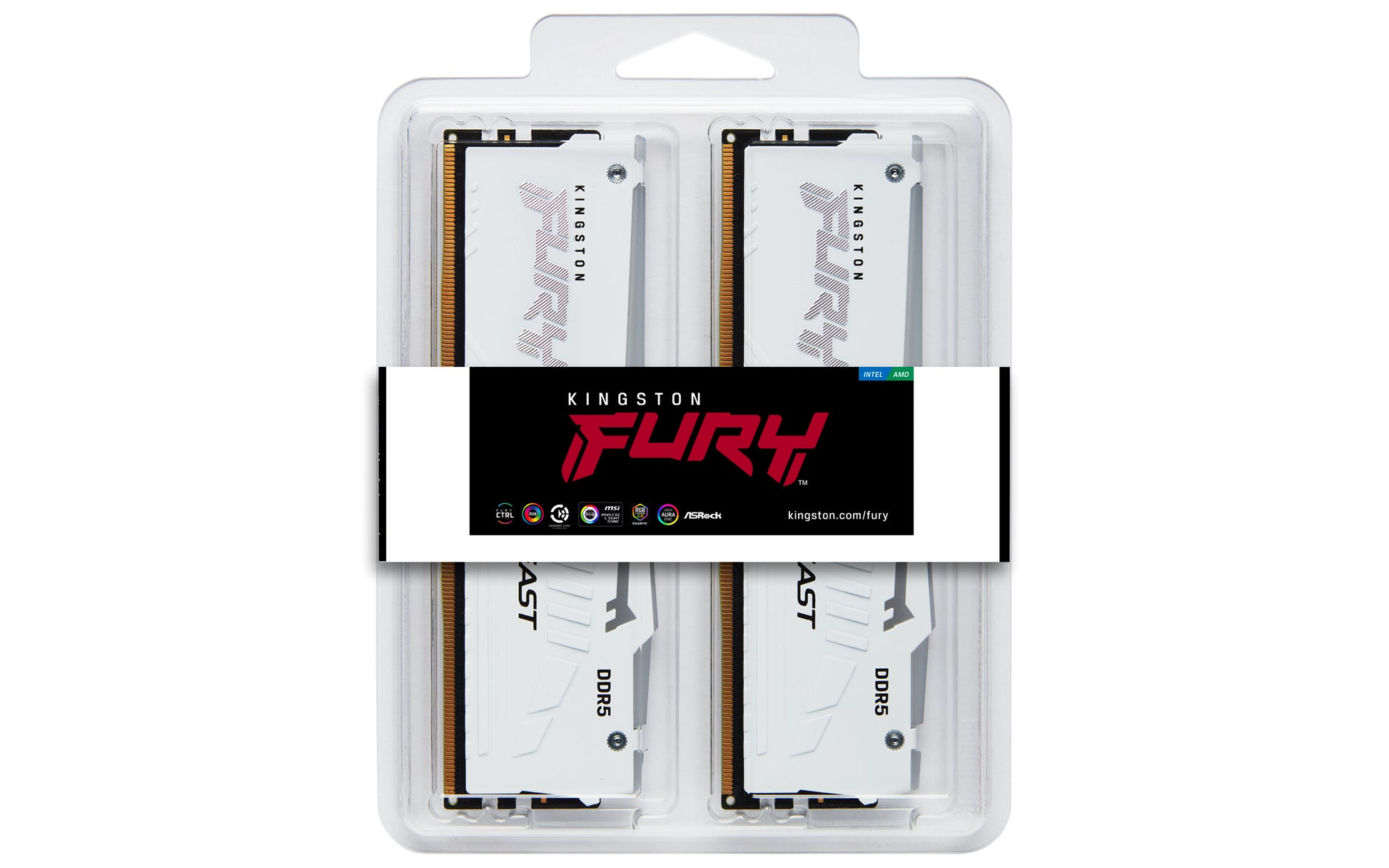 Kingston Technology FURY Beast RGB memory module 64 GB 4 x 16 GB DDR5 5200 MT/s