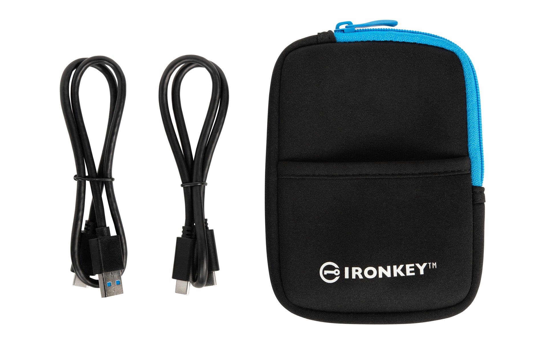Kingston Technology IronKey Vault Privacy 80 1.92 TB USB Type-C 3.2 Gen 1 (3.1 Gen 1) Blue