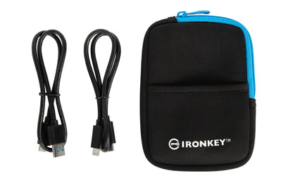 Kingston Technology IronKey Vault Privacy 80 1.92 TB USB Type-C 3.2 Gen 1 (3.1 Gen 1) Blue