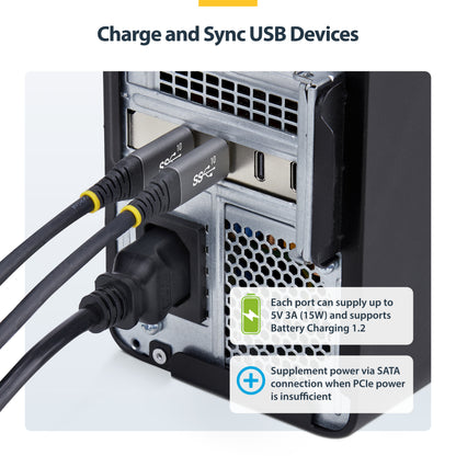 StarTech.com P10Q4C-USB-CARD-LP interface cards/adapter Internal USB 3.2 Gen 2 (3.1 Gen 2)