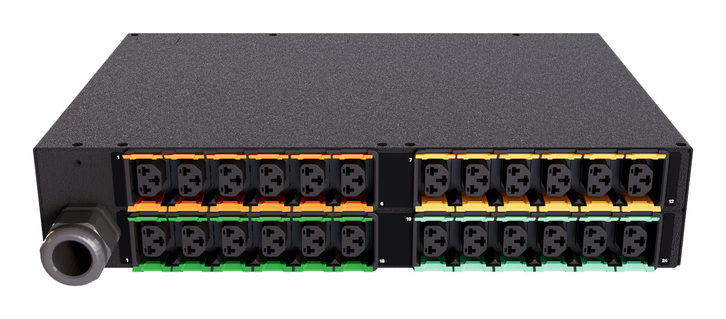 Vertiv PowerIT VP6U62A0 power distribution unit (PDU) 24 AC outlet(s) 2U Black