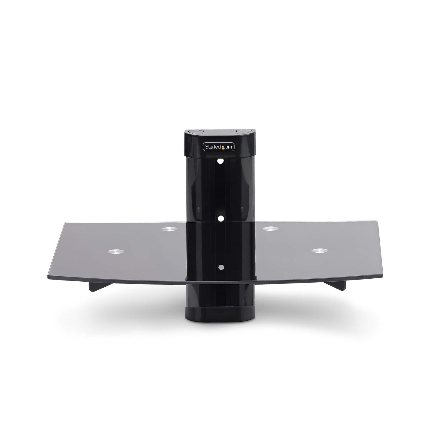 StarTech.com 1B-WALL-MOUNT-SHELF AV equipment shelf Black Tempered glass