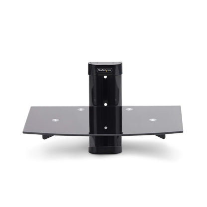 StarTech.com 1B-WALL-MOUNT-SHELF AV equipment shelf Black Tempered glass