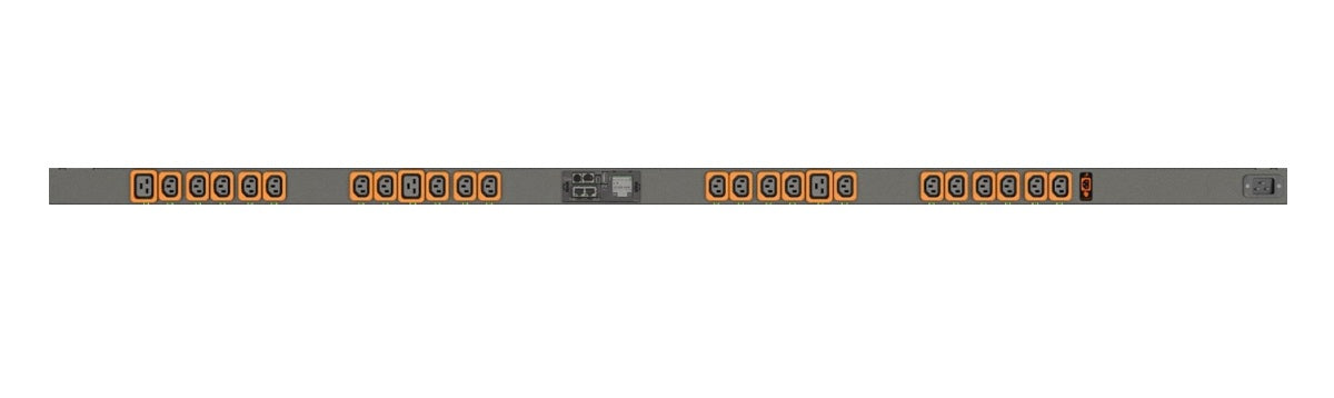 Vertiv MUS5MGB0-24PK37-2C20A9A00-S power distribution unit (PDU) 24 AC outlet(s) Black