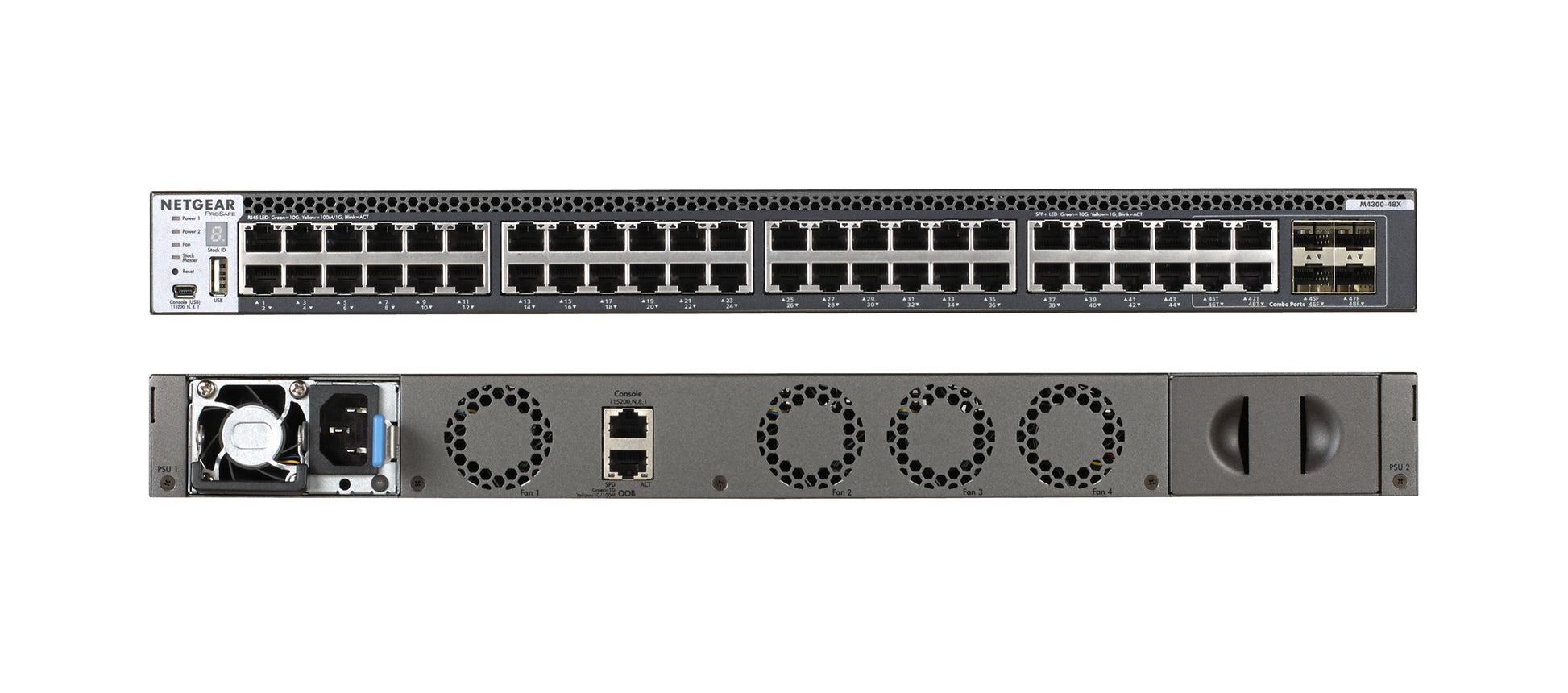 NETGEAR M4300-48X/US/EME Managed 10G Ethernet (100/1000/10000) 1U Gray