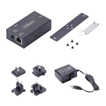 StarTech.com I13P-SERIAL-ETHERNET serial converter/repeater/isolator RS-232 RJ-45 Black