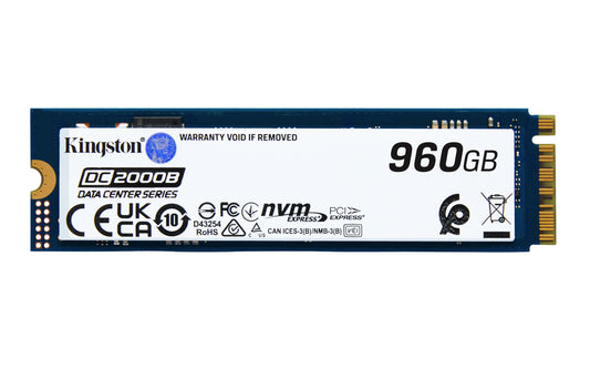 Kingston Technology DC2000B 960 GB M.2 PCI Express 4.0 NVMe 3D TLC