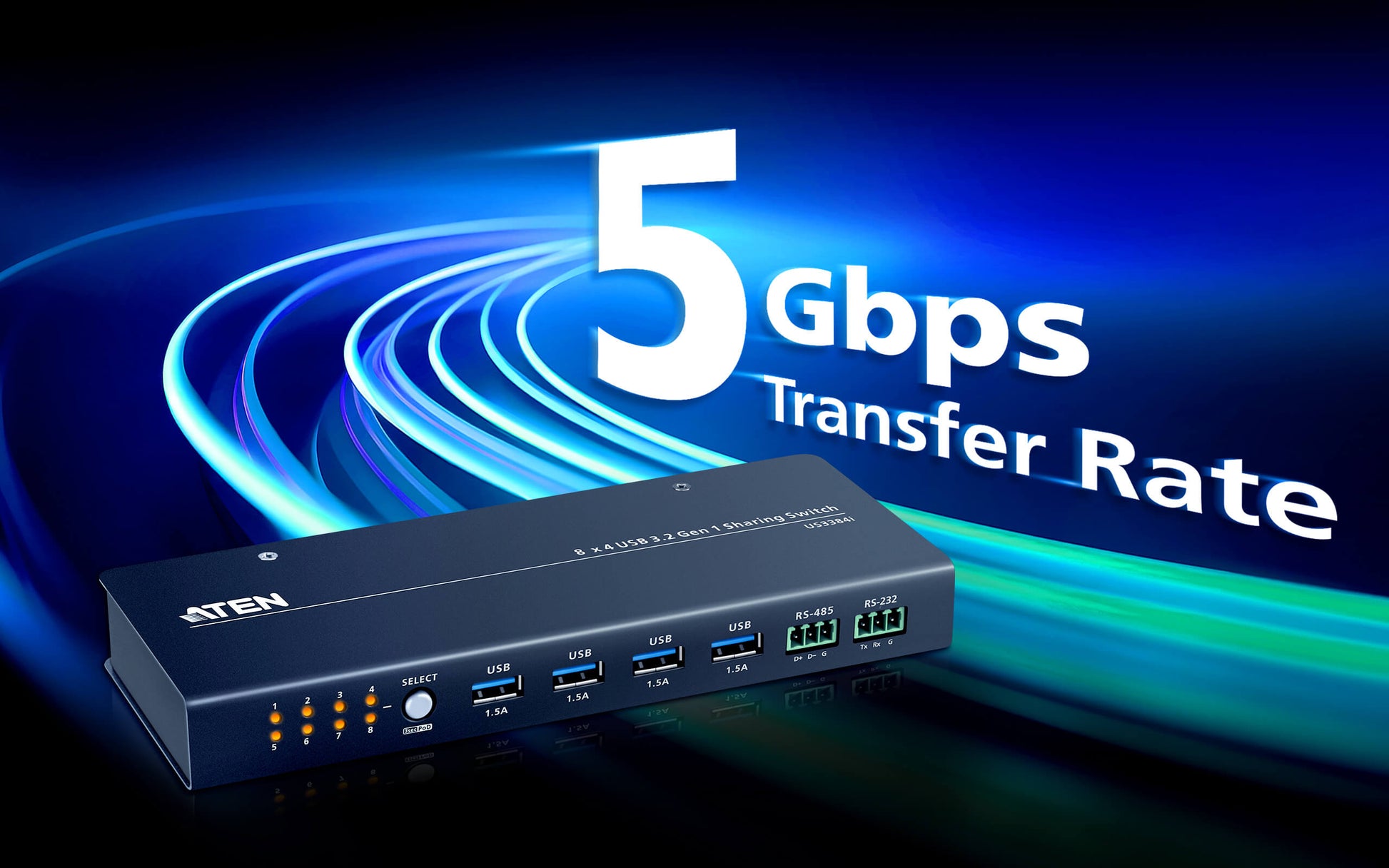 ATEN US3384I-AT KVM switch Black