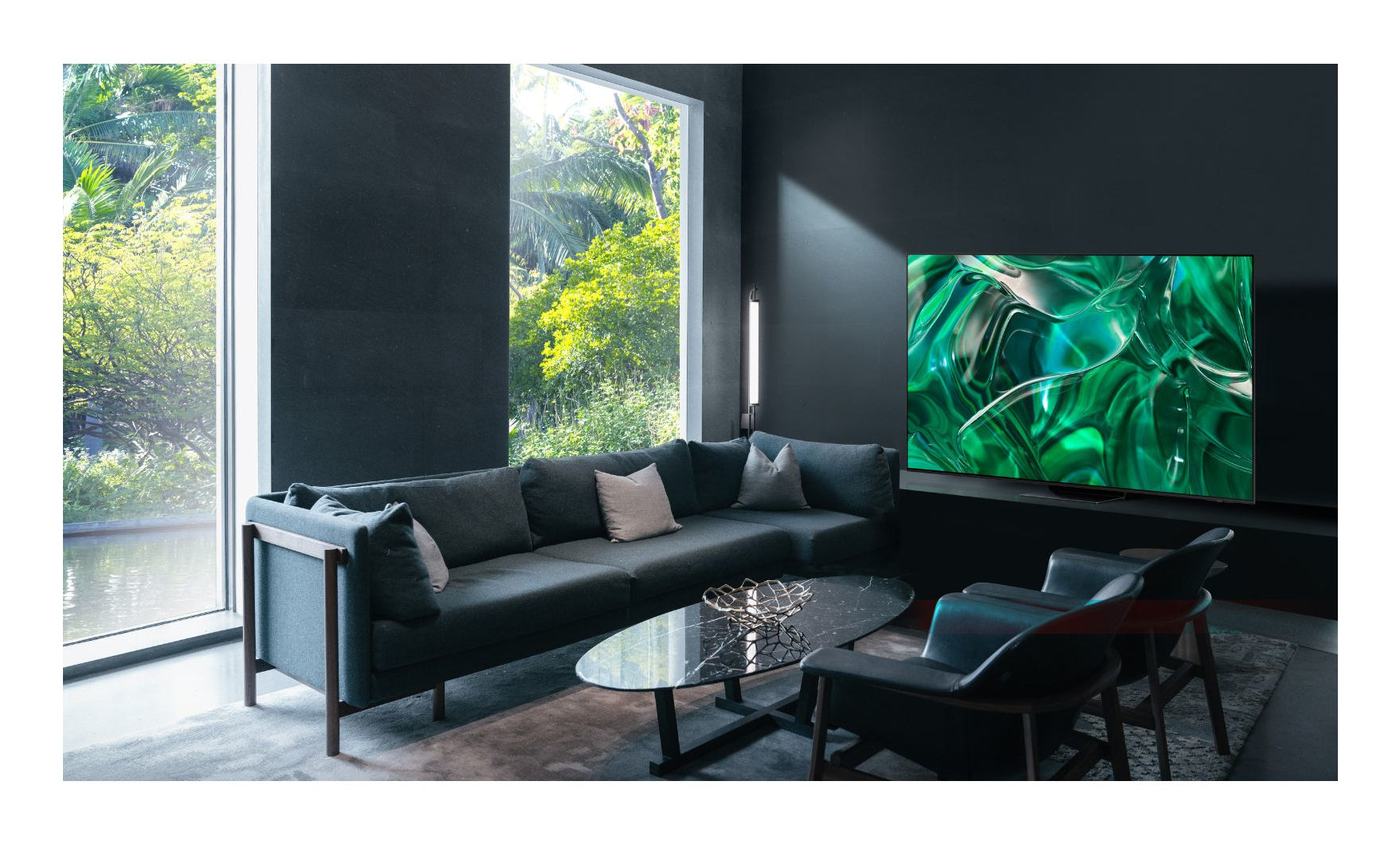 Samsung Series 9 QN65S95CAF 65" 4K Ultra HD Smart TV Wi-Fi Black, Titanium