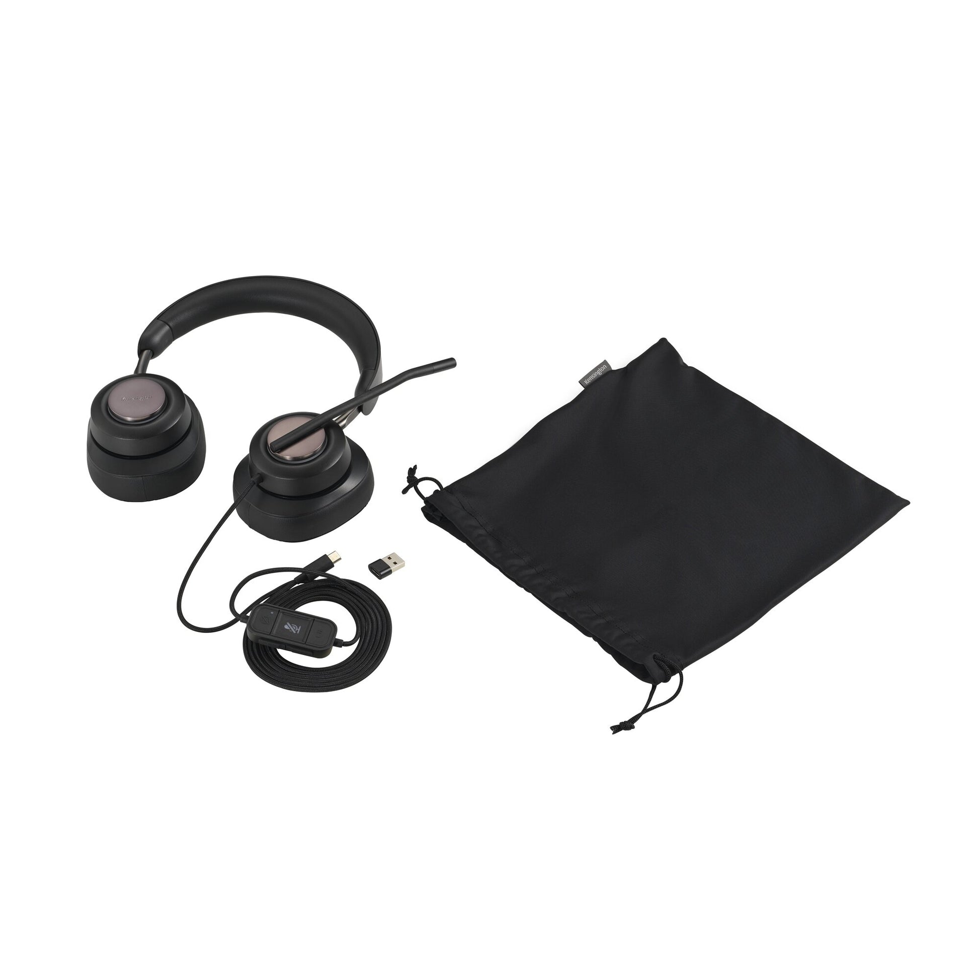 Kensington H2000 Headset Wired Head-band Office/Call center USB Type-C Black