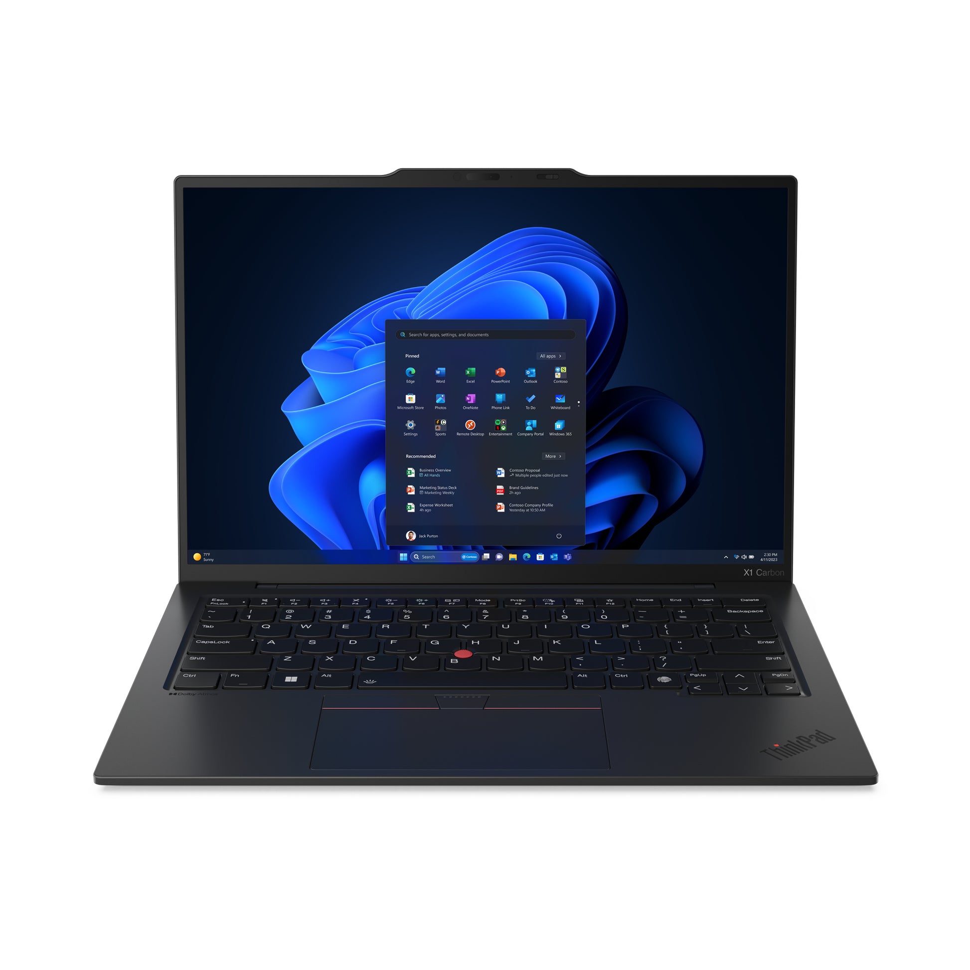 Lenovo ThinkPad X1 Carbon Gen 12 Intel Core Ultra 7 155U Laptop 14" Touchscreen WUXGA 32 GB LPDDR5x-SDRAM 512 GB SSD Wi-Fi 6E (802.11ax) Windows 11 Pro English Black