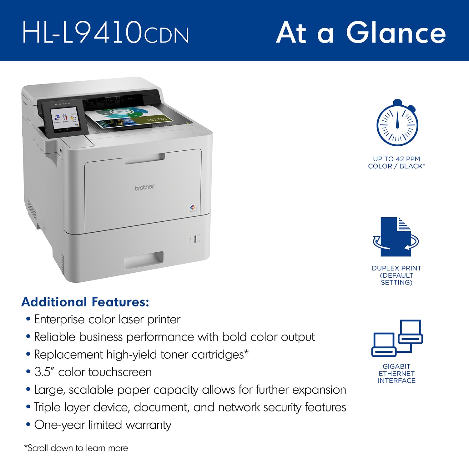 Brother HL-L9410CDN laser printer Color 2400 x 600 DPI A4