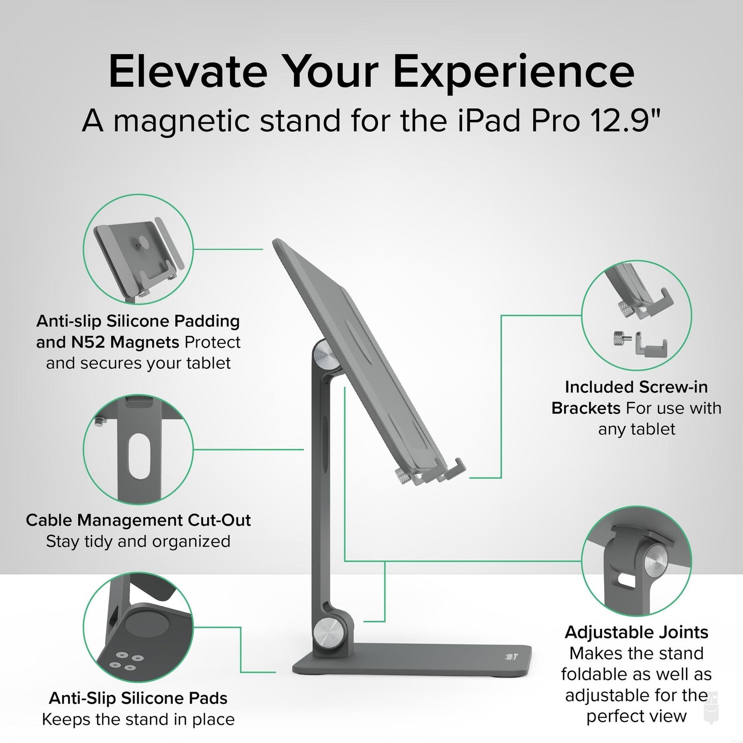 Plugable Technologies AMS-STAND13 holder Active holder Tablet/UMPC Black