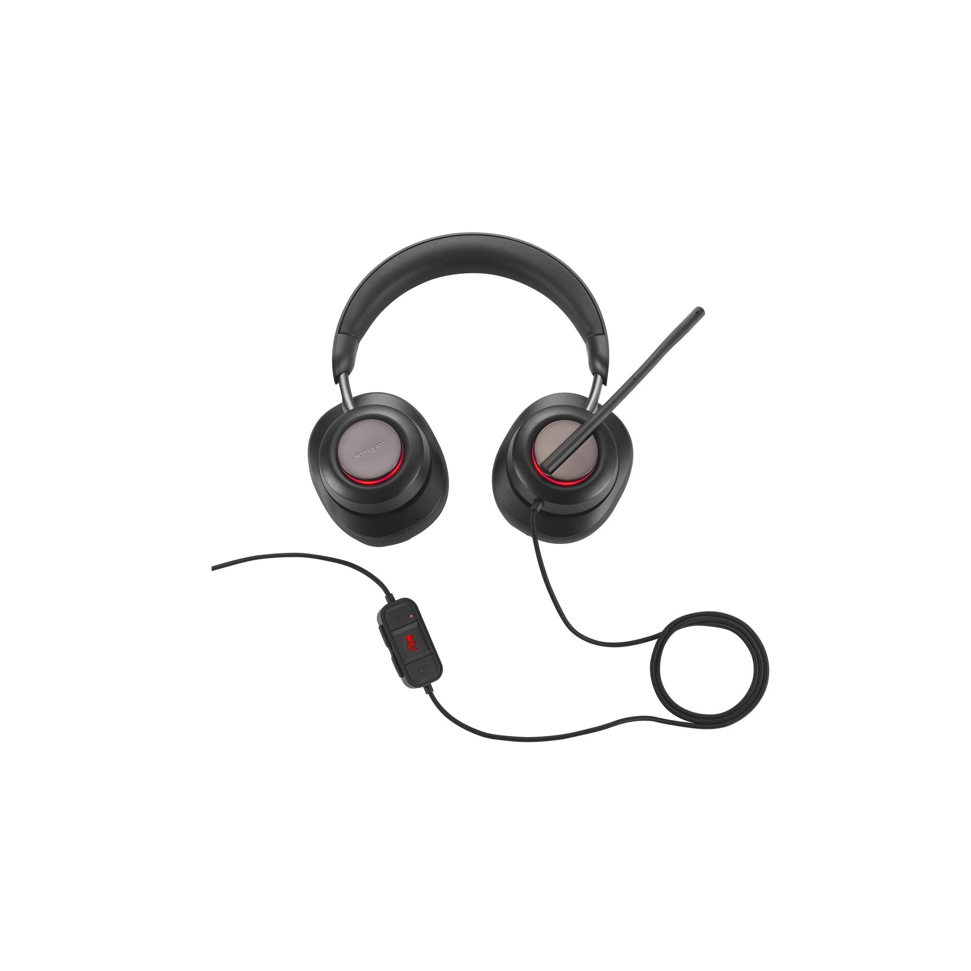 Kensington H2000 Headset Wired Head-band Office/Call center USB Type-C Black