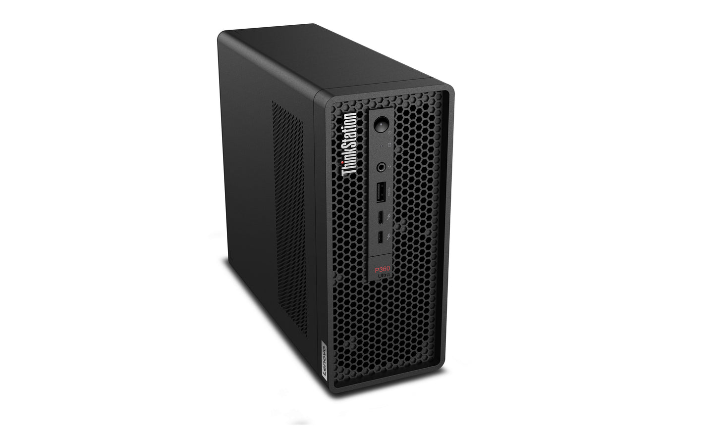 Lenovo ThinkStation P360 Ultra Intel® Core™ i5 i5-12400T 32 GB DDR5-SDRAM 1 TB SSD NVIDIA Quadro T1000 Windows 11 Pro Mini Tower Workstation Black