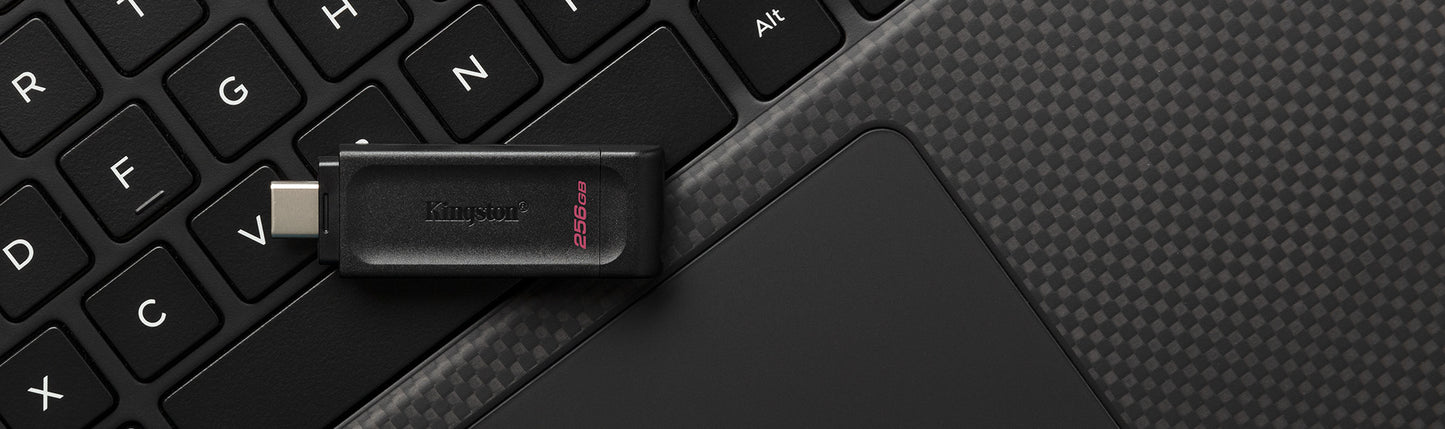 Kingston Technology DataTraveler 70 USB flash drive 256 GB USB Type-C 3.2 Gen 1 (3.1 Gen 1) Black