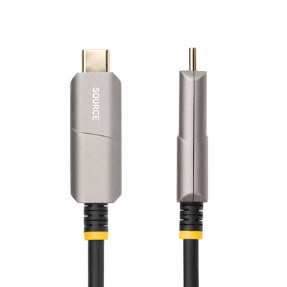 StarTech.com 146B-USBC-HDMI4K-AOC video cable adapter 598.4" (15.2 m) USB Type-C HDMI Type A (Standard) Black