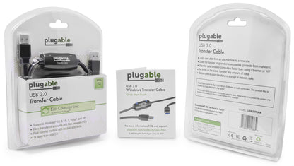 Plugable Technologies USB3-TRAN USB cable USB 3.2 Gen 1 (3.1 Gen 1) 78.7" (2 m) USB A Black