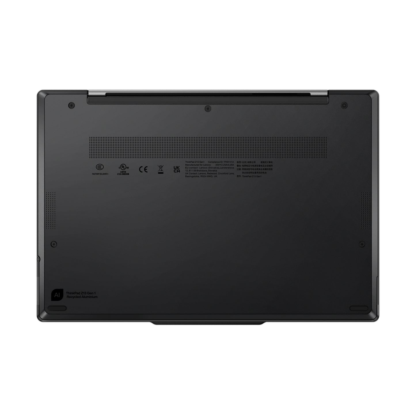 Lenovo ThinkPad Z13 Gen 1 AMD Ryzen™ 7 PRO 6850U Laptop 13.3" Touchscreen WUXGA 16 GB LPDDR5-SDRAM 512 GB SSD Wi-Fi 6E (802.11ax) Windows 11 Pro English Gray, Black