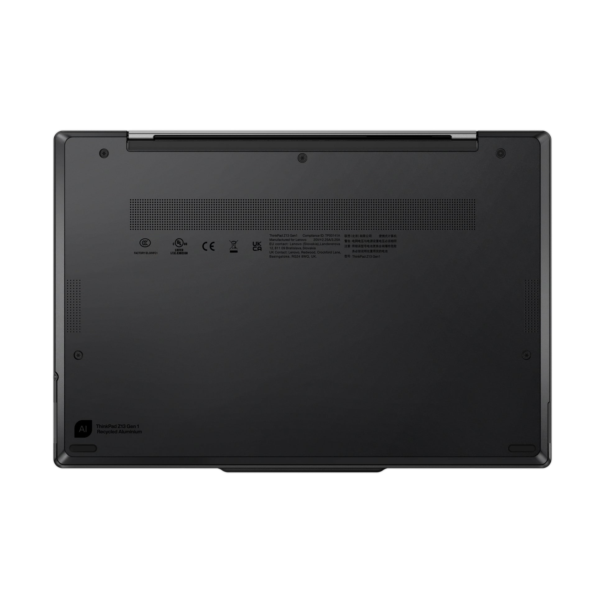 Lenovo ThinkPad Z13 Gen 1 AMD Ryzen™ 7 PRO 6850U Laptop 13.3" Touchscreen WUXGA 16 GB LPDDR5-SDRAM 512 GB SSD Wi-Fi 6E (802.11ax) Windows 11 Pro English Gray, Black