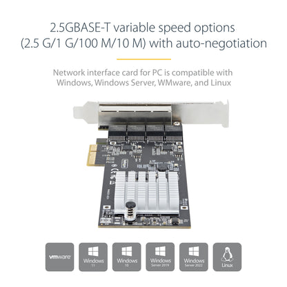 StarTech.com PR42GI-NETWORK-CARD network card Internal Ethernet 2500 Mbit/s