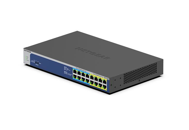 NETGEAR GS516UP Unmanaged Gigabit Ethernet (10/100/1000) Power over Ethernet (PoE) Gray