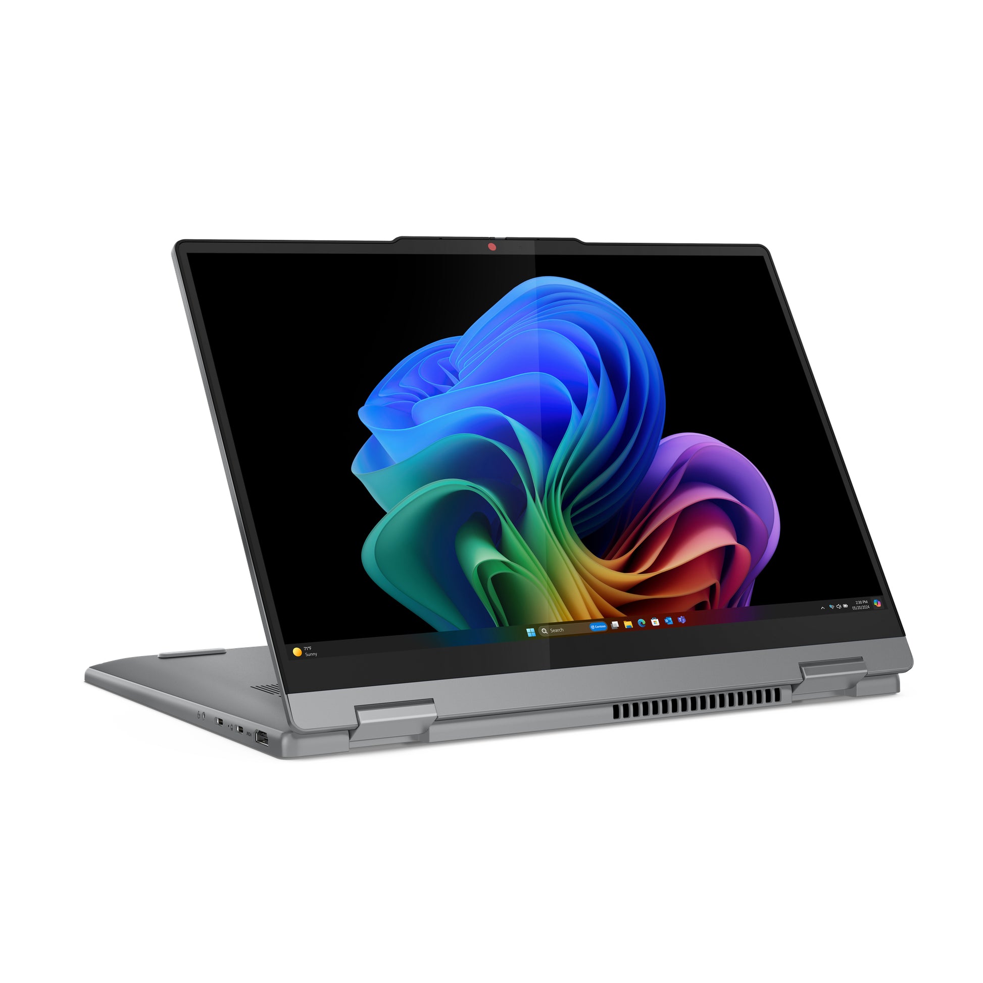 Lenovo IdeaPad 5 2-in-1 14Q8X9 Copilot+ PC Qualcomm Snapdragon X1P-42-100 Hybrid (2-in-1) 14" Touchscreen WUXGA 16 GB LPDDR5x-SDRAM 1 TB SSD Wi-Fi 7 (802.11be) Windows 11 Home English Gray