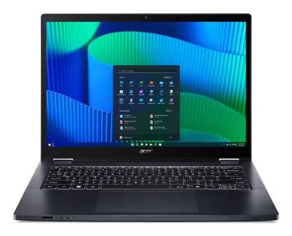Acer TravelMate TMP414RN-54-72F5 Intel Core Ultra 7 155U Hybrid (2-in-1) 14" Touchscreen WUXGA 16 GB DDR5-SDRAM 1 TB SSD Wi-Fi 6E (802.11ax) Windows 11 Pro Blue