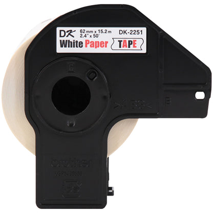 Brother DK-225124PK printer label White Self-adhesive printer label