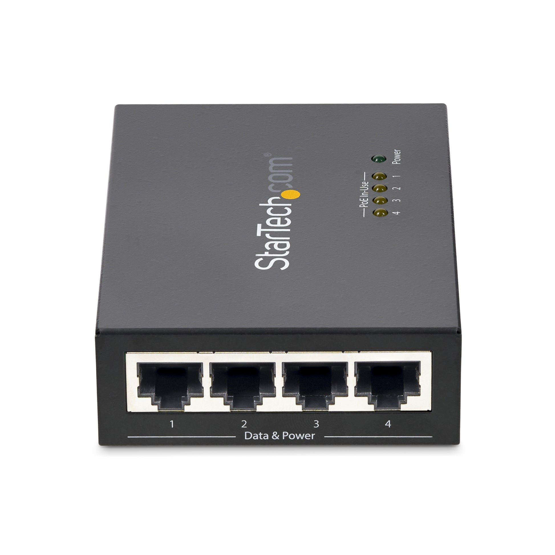 StarTech.com POEINJ4G network extender Network transmitter Black