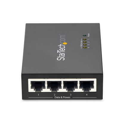StarTech.com POEINJ4G network extender Network transmitter Black