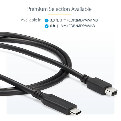 StarTech.com CDP2MDPMM1MB video cable adapter 39.4" (1 m) USB Type-C Mini DisplayPort Black