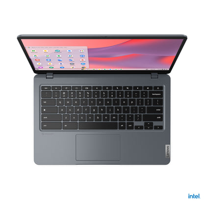 Lenovo 14e Chromebook Gen 3 Intel® N N100 14" HD 4 GB LPDDR5-SDRAM 32 GB eMMC Wi-Fi 6E (802.11ax) ChromeOS US English Gray