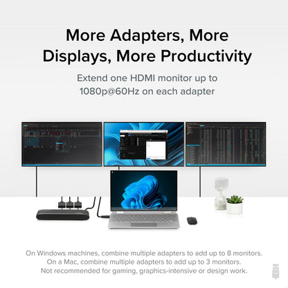 Plugable Technologies UGA-HDMI-S USB graphics adapter 2560 x 1440 pixels Black