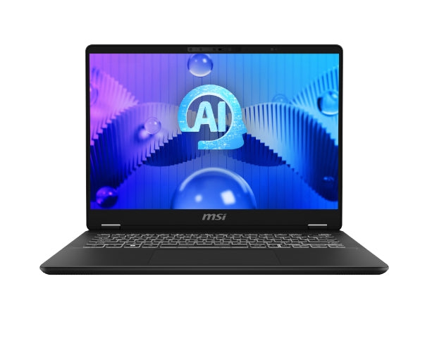 MSI Prestige 14AI Studio C1VFG 029 Intel Core Ultra 7 155H Laptop 14" 2.8K 32 GB DDR5-SDRAM 1 TB SSD Wi-Fi 7 (802.11be) Windows 11 Pro Gray