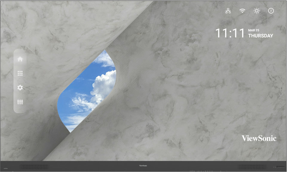 Viewsonic LDP163-181 signage display Digital signage flat panel 163" LCD Wi-Fi 600 cd/m² Full HD Black Android 9.0