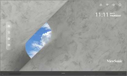 Viewsonic LDP163-181 signage display Digital signage flat panel 163" LCD Wi-Fi 600 cd/m² Full HD Black Android 9.0