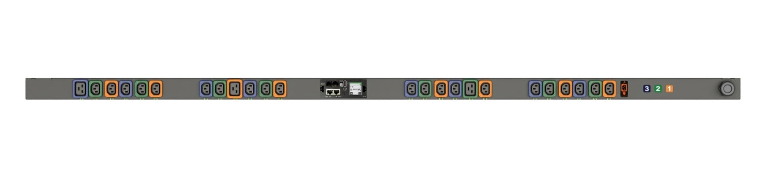 Vertiv Geist MNU5MGB0-24PK38-2TL21A0A10-S-A power distribution unit (PDU) 24 AC outlet(s) 0U Black