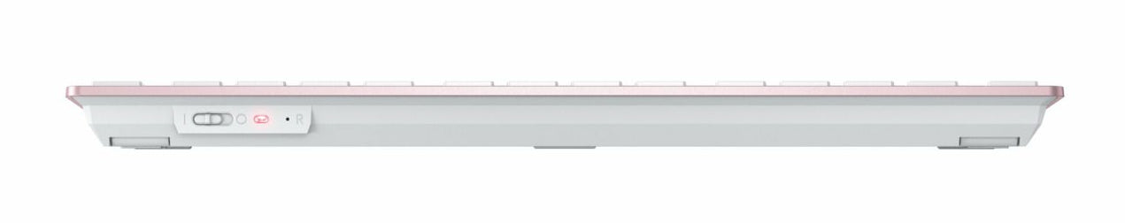CHERRY KW 7100 MINI BT keyboard Universal Bluetooth QWERTY US English Pink, White