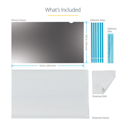 StarTech.com 156G-PRIVACY-SCREEN display privacy filters 15.6" Laptop Frameless display privacy filter