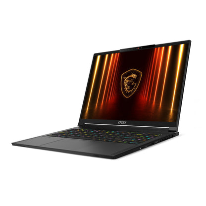 MSI Stealth A16 AI+ A3XWIG-076US AMD Ryzen AI 9 370 Laptop 16" Quad HD+ 32 GB LPDDR5x-SDRAM 2 TB SSD NVIDIA GeForce RTX 5080 Wi-Fi 7 (802.11be) Windows 11 Pro Black