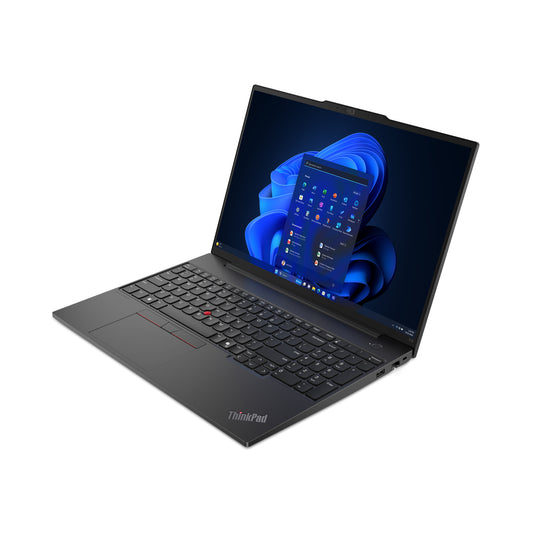 Lenovo ThinkPad E16 Gen 2 (AMD) AMD Ryzen™ 5 PRO 7535U Laptop 16" WUXGA 16 GB DDR5-SDRAM 256 GB SSD Wi-Fi 6 (802.11ax) Windows 11 Pro Black