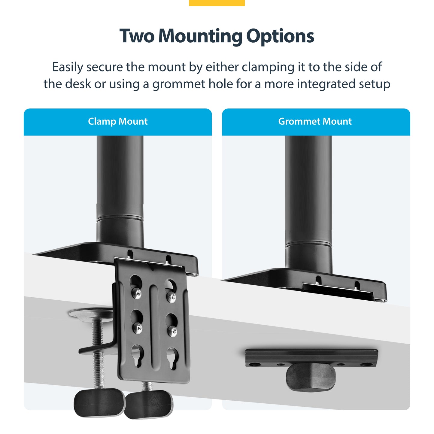 StarTech.com H1M1AG1-MONITOR-ARM monitor mount / stand 49" Desk Black